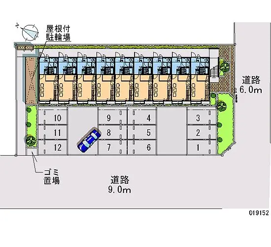 ★手数料０円★八潮市中馬場　月極駐車場（LP）